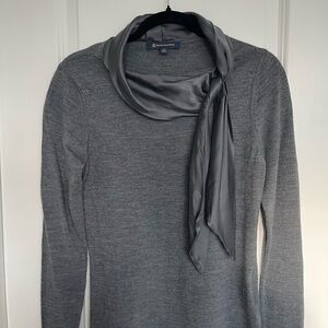 Brooks Brothers Charcoal Cowl Neck Sweater